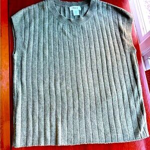 Wilt Sage Ribbed Knit Sleeveless Top